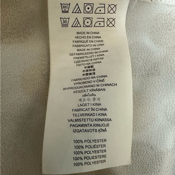 Michael Kors Cream Metallic Gold Paisley Print Flowy Summer Top, Large - Picture 6 of 6